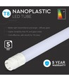 25x 150cm / 22W Samsung chip LED-rør, T8 - 4000K, 5 års produsentgaranti