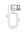 MADARA ALTRO RING GU10 - 3-faset skinne, uten lyskilde, 250V, IP20, 60x101x141mm, hvit.