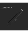 Kabelbinder 20 cm, 100 stk - Bredde 3,5mm svart