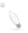 E27 1W LED kronepære - C37, 3000K, 90lm/W, varm hvit
