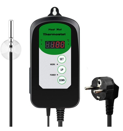 Digital termostat for varmematte - Passer til våre varmematter, kan stilles inn fra 0-100° celsius