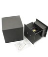 6W dimbar CUBIC PRO vegglampe - IP65, sort, viderekobling, justerbar, firkantet, opp/ned, inne / ute, inkl. lyskilde