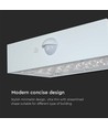 3W solcelle vegglampe med sensor - IP65, hvit, 350lm, PIR sensor, utendørs