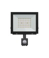 50W lyskaster med sensor - Svart, IP65, PIR sensor, 230V, Spectrum