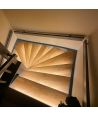 Trappe LED COB stripsett, 11W per trinn - 24V DC, IP20, Opptil 16 trinn, med sensor + fjernkontroll
