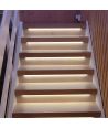 2x5m 12W/m Trappe LED COB stripsett - 24V DC, IP20, med sensor