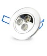 LEDlife 3W downlight - Hull: Ø7-8 cm, Mål: Ø8,4 cm, 4 cm høy, dimbar, 230V