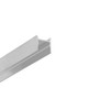 2m aluprofil COZY12 C/U1 - Ubehandlet aluminium, påbygning, LED skinne