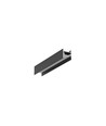 2m aluprofil COZY12 C/U1 - Sort anodisert, påbygging, LED skinne