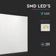 V-Tac LED Panel 60x60 - 36W, flicker free, 120 lm/W, hvit kant