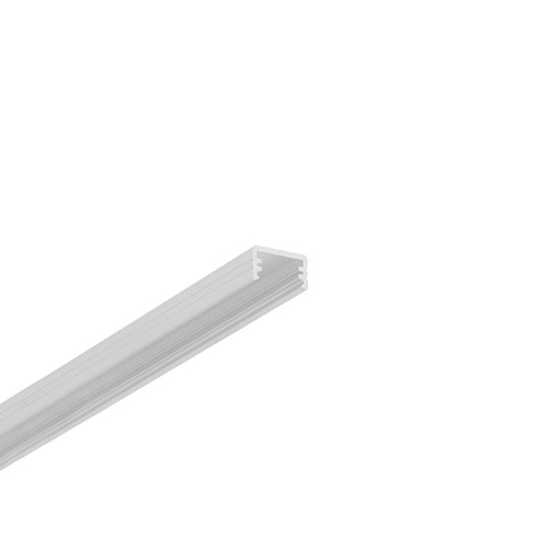 1m aluminiumsprofil SLIM8 AC2/Z - Ubehandlet aluminium, påbygging, LED skinne