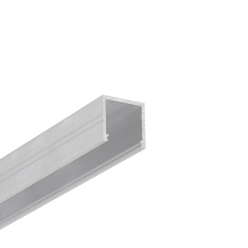 1m aluprofil SMART16 BC3/U4 - Ubehandlet aluminium, påbygging, LED-skinne