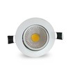 LEDlife 3W downlight - Hull: Ø7-8 cm, Mål: Ø8,5 cm, hvit kant, dimbar, 230V