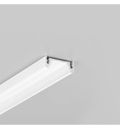 2m aluminiumsprofil SURFACE14 EE7F/TY - Hvit lakkert, påbygg, LED skinne