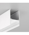 1m aluminiumsprofil COMBO30-01 ACDE-9 - Hvit lakkert, påbygging, LED skinne