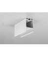 1m aluminiumsprofil COMBO30-01 ACDE-9 - Hvit lakkert, påbygging, LED skinne