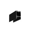 2m aluminiumsprofil COMBO30-01 ACDE-9 - Svart anodisert, påbygging, LED skinne