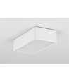 1m aluprofil LOWI C10 - Hvit lakkert, påbygging, LED skinne