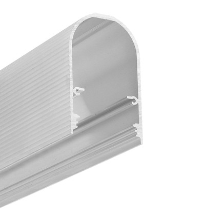 1m aluminiumsprofil NAMI23 CD-9 - Ubehandlet aluminium, påbygg, LED-skinne