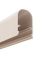 1m aluminiumsprofil NAMI23 CD-9 - Beige lakkert, påbygging, LED skinne