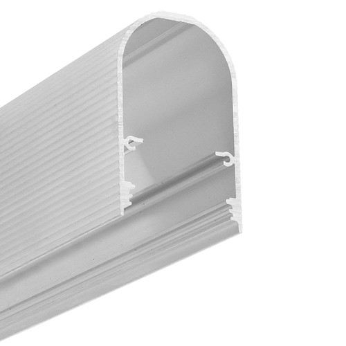 2m aluprofil NAMI23 CD-9 - Ubehandlet aluminium, påbygging, LED-skinne