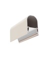 1m aluminiumsprofil NAMI23 CD-9 - Beige lakkert, påbygging, LED skinne