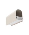 1m aluminiumsprofil NAMI23 CD-9 - Beige lakkert, påbygging, LED skinne