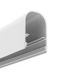 2m aluprofil NAMI23 CD-9 - Hvit lakkert, påbygging, LED-skinne