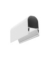 2m aluprofil NAMI23 CD-9 - Hvit lakkert, påbygging, LED-skinne