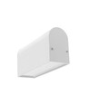 2m aluprofil NAMI23 CD-9 - Hvit lakkert, påbygging, LED-skinne