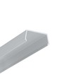 1m tilbehørsprofil NAMI23 - Anodisert, påbygging, LED skinne