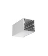 1m aluprofil PHIL53 C10 - Anodisert, påbygg, LED-skinne