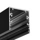 1m aluprofil PHIL53 C10 - Svart lakkert, påbygging, LED skinne