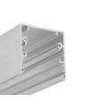2m aluprofil PHIL53 C10 - Ubehandlet aluminium, påbygging, LED skinne
