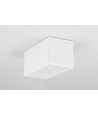 1m aluprofil PHIL53 C10 - Hvitt lakkert, påbygg, LED skinne