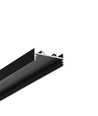 2m aluminiumprofil VARIO30-01 ACDE-9/TY - Svart anodisert, påbygg, LED-skinne