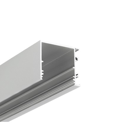 2m aluprofil VARIO30-03 ACDE-9/TY - Anodisert, påbygging, LED skinne