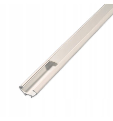 PVC hjørneprofil 15x15 til LED strip - 1 meter, hvit, inkl. melkehvitt deksel