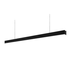 Taklamper LED lineær taklampe svart - 40W, tak- eller wiremontering, 120 cm