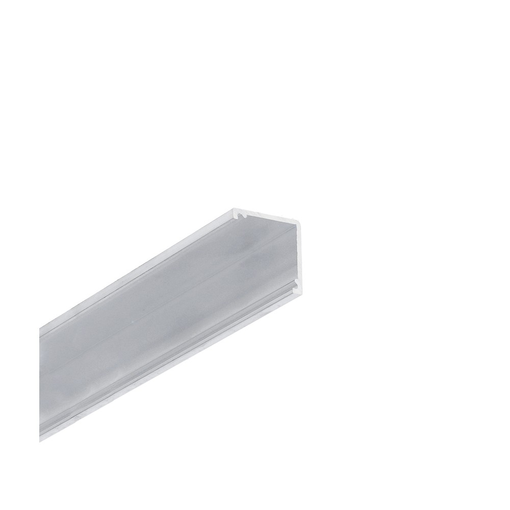 1m aluminiumsprofil CABI12 DUO E – Ubehandlet aluminium, hjørne, LED skinne