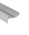 1m aluprofil GLOW12 UP A1C - Anodisert, innsparkling, LED skinne