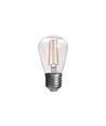 10 stk E27 2W LED-pære - ST14, COB filament, klart glass