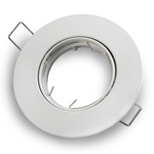 Downlight kit uten lyskilde - Hull: Ø7 cm, Mål: 9,2 cm, matt hvit, inkl. keramisk sokkel MR11