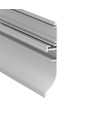 1m aluminiumsprofil SKIRT10 AC2/Q9 - Anodisert