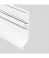1m aluprofil SKIRT10 AC2/Q9 - Hvit lakkert