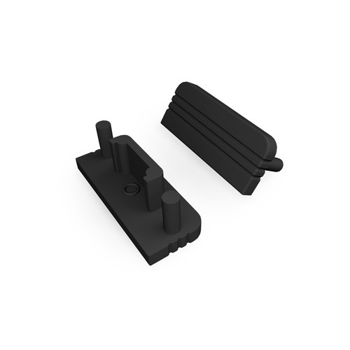1 stk. Endestykke SURFACE10 GEN2 - Svart
