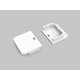 1 stk. Endestykke LINEA-IN20 TRIMLESS - Med hull, hvit