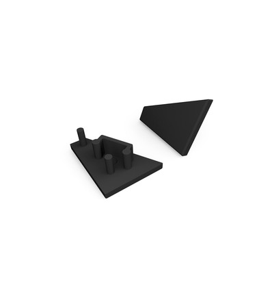Endestykke CORNER10 GEN2 - Svart