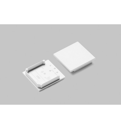 1 stk. Endestykke VARIO30-08A - Hvit