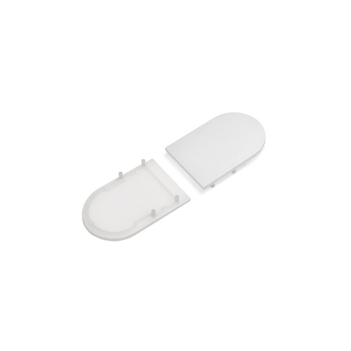 1 stk. Endestykke VARIO30-02-D9 - Melkehvit